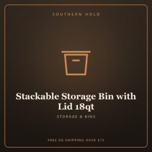 Stackable Storage Bin with Lid 18qt