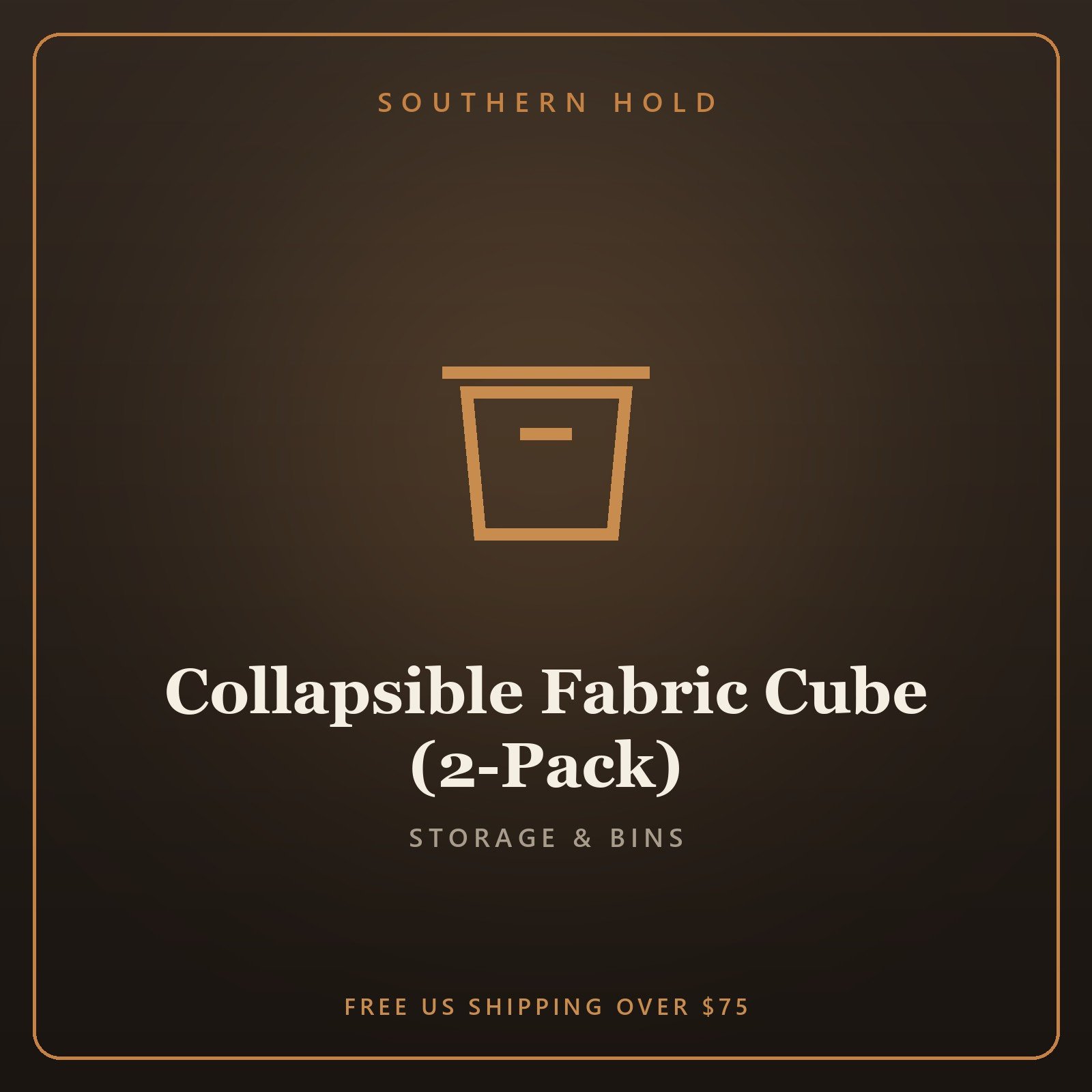 Collapsible Fabric Cube (2-Pack)