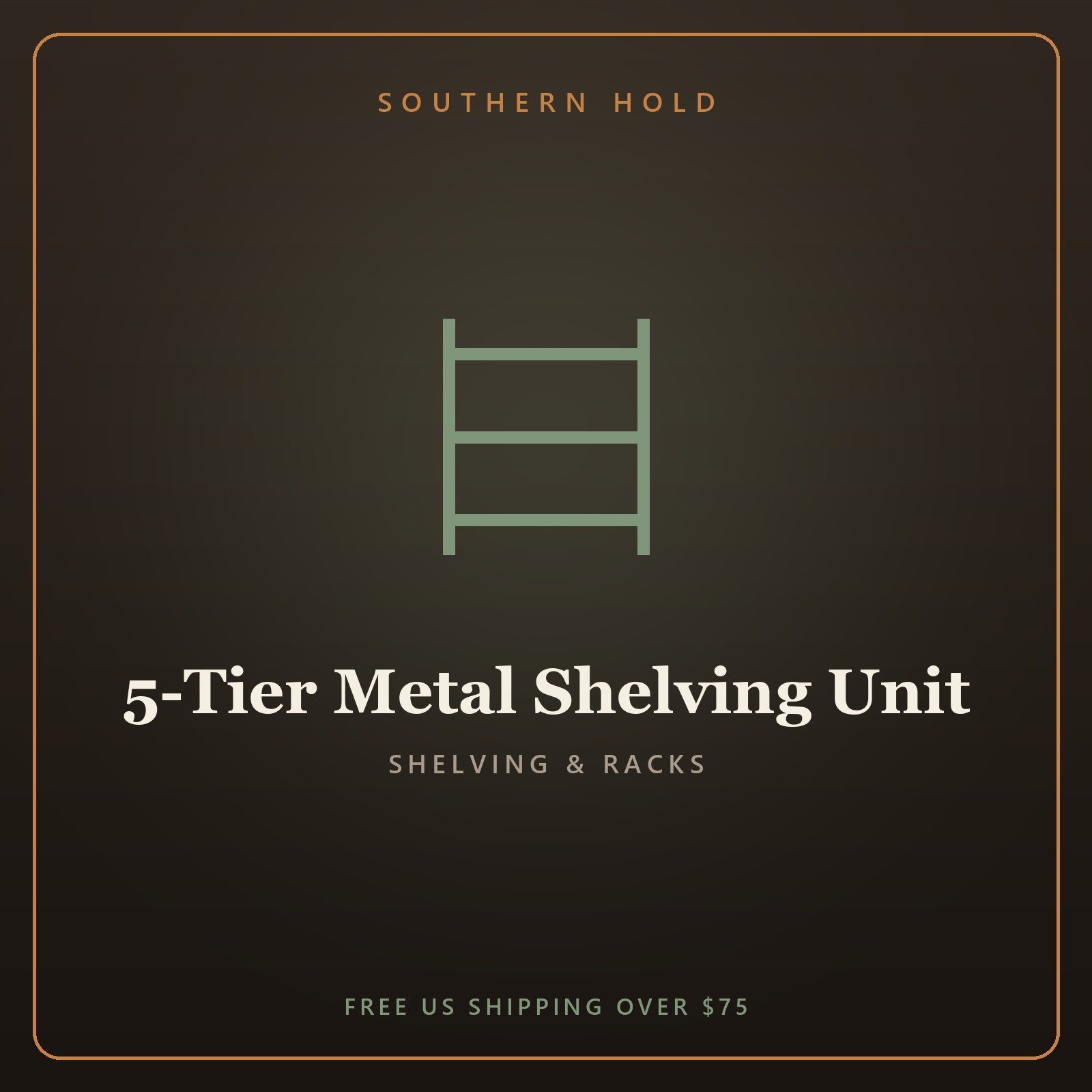 5-Tier Metal Shelving Unit