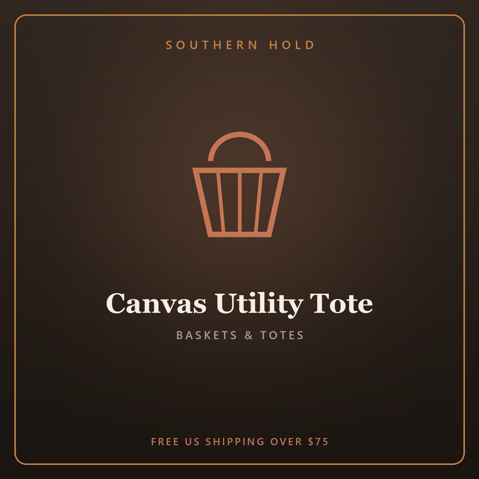 Canvas Utility Tote
